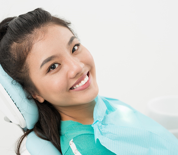 Woman smiling in Lake Zurich