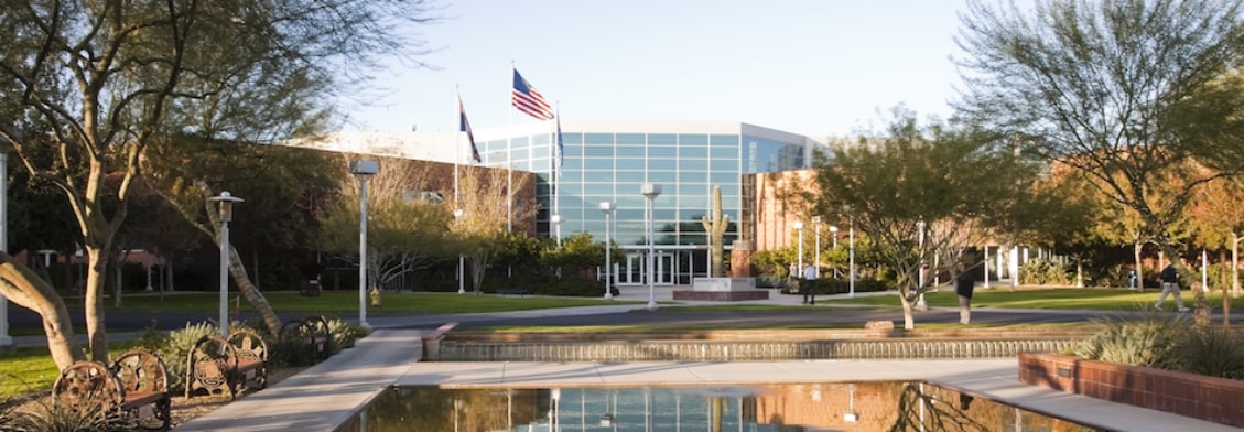 Outside view of dental school building