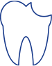 Animated tooth with chip off the top