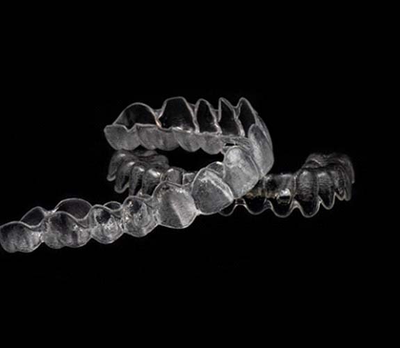 Close up of aligners for Invisalign Teen in Lake Zurich, IL