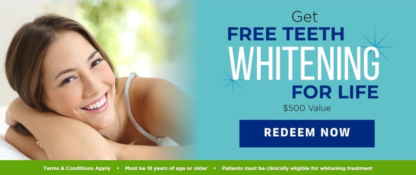 free teeth whitening for life