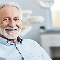 Man during dental checkup