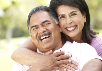 Man with healthy smile after gum disease treatment