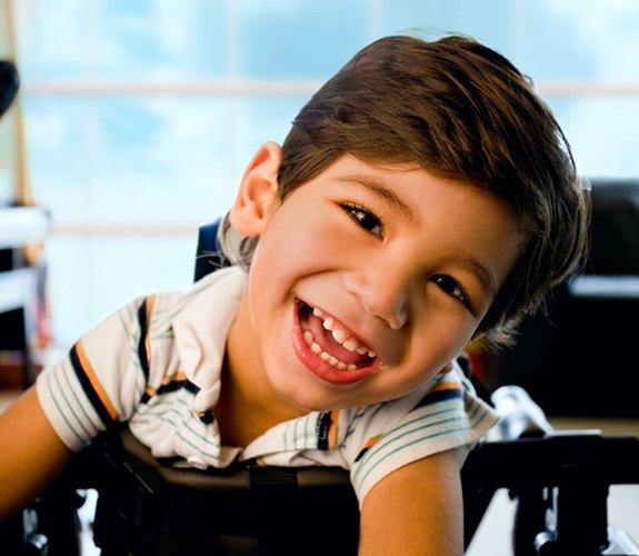 Young special needs girl in Lake Zurich