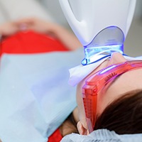 In-office teeth whitening